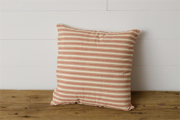 Red/White Striped Pillow