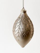 Gold Winter Glass Ornament