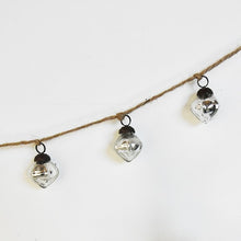 Mini Silver Glass and Jute String Garland